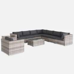 Gartengarnitur aus Polyrattan 8-10 Personen