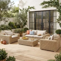 Gartenloungeset XXL für 4 Personen - GUBBIO