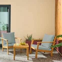 Gartenmöbel aus Akazienholz für 2 Personen
