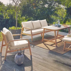 Gartenmöbelset für 7 Personen aus Akazienholz
