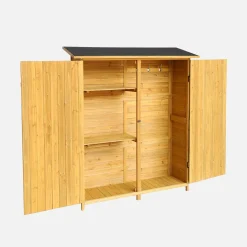 Gartenschuppen 140 cm aus Tannenholz , 4 Stauräume