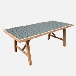 Gartentisch aus Akazienholz und Aluminium für 8 Personen