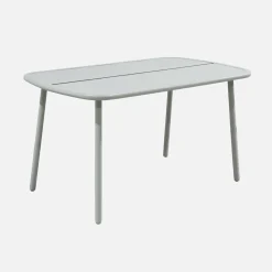 Gartentisch aus Aluminium 140cm für 4-6 Personen