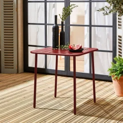 Gartentisch aus Stahl 2 Plätze