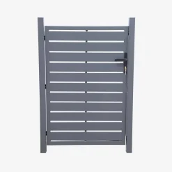 Gartentür aus Aluminium mit Schloss und Griff