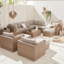 Hochwertiges Rattan Lounge XXL Set - VERONA