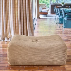 Hocker, Fußhocker mit Cordbezug für Sessel und Sofas