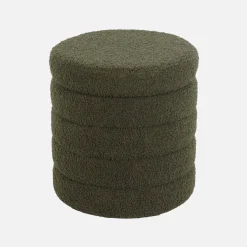 Hocker mit Stauraum und Bouclé-Bezug