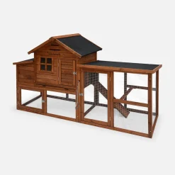Holz Hühnerstall, 4 Hühner, mit Gehege