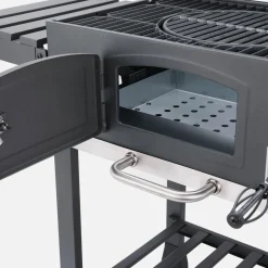 Holzkohlegrill mit Abdeckung