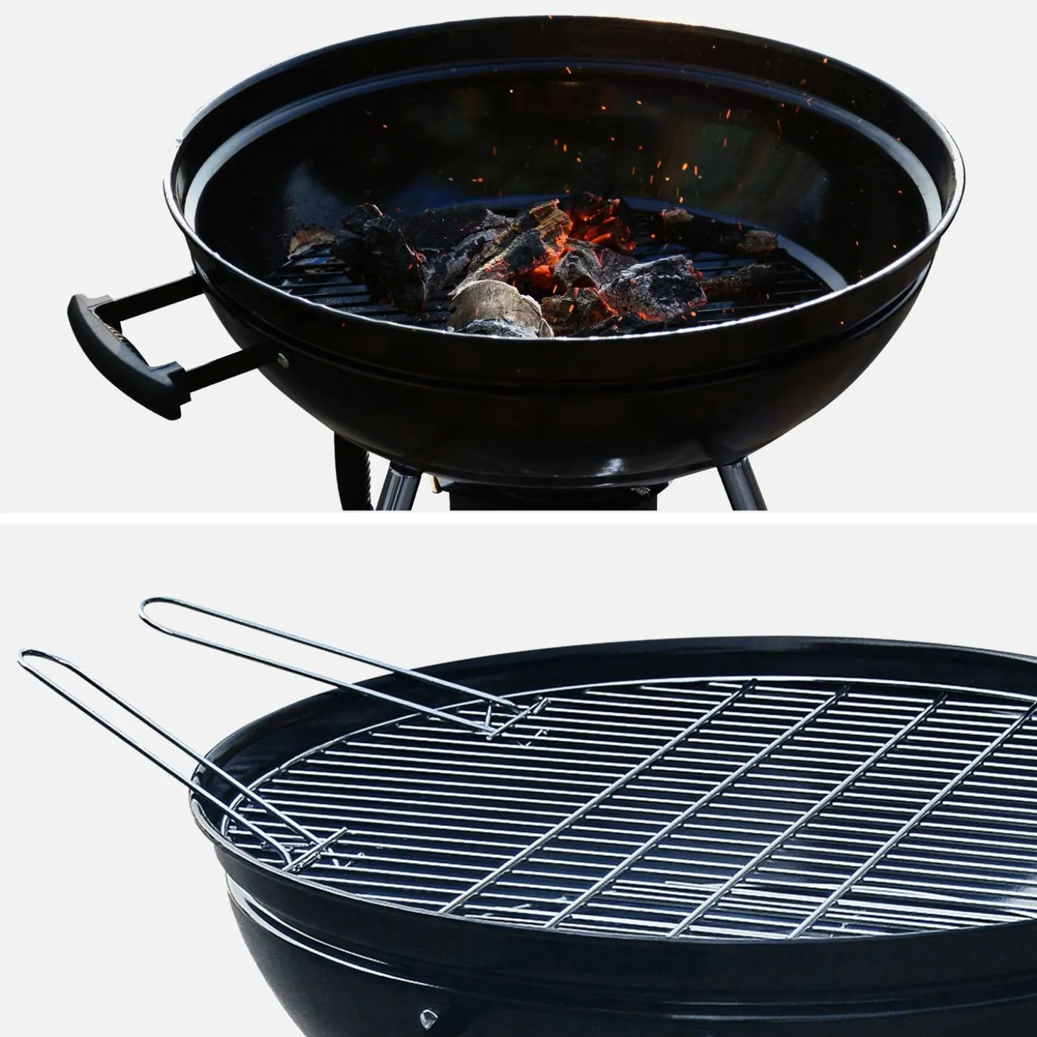 Holzkohle Grill Set inklusive Zubehörkoffer