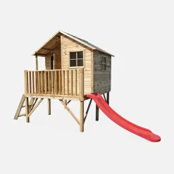 Kinderhütte auf Stelzen aus-Holz 3.8m²