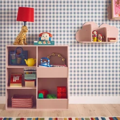 Kinderregal, 3 Ablagen und 2 Aufbewahrungsfächer