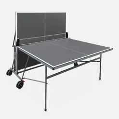 Klappbare Indoor-Tischtennisplatte mit 4 Schlägern und 6 Bällen
