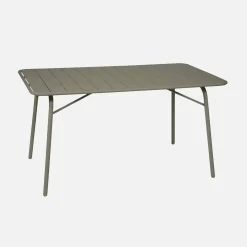 Klappbarer Gartentisch aus Stahl für 6 Personen