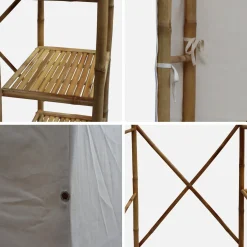 Kleiderschrank aus Bambus, 3 Regale