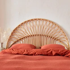 Kopfteil aus Rattan, naturfarben
