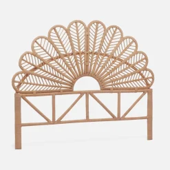 Kopfteil aus Rattan, naturfarben