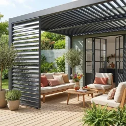Lamellenwand 130cm für Pergola Palace
