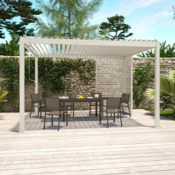 Lamellenwand 130cm für Pergola Triomphe 3x4m