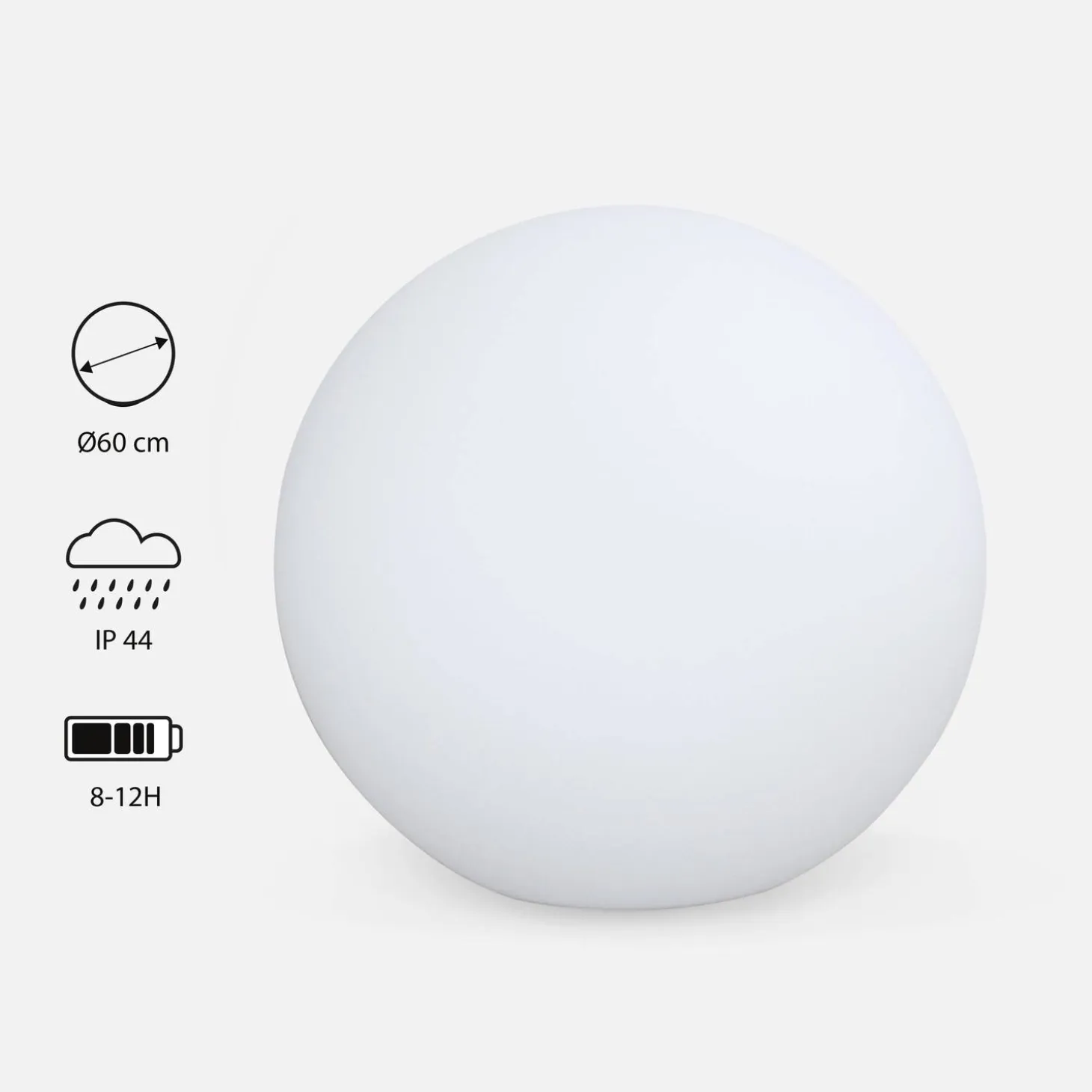 LED-Kugel - Dekorative Leuchtkugel, mit Fernbedienung