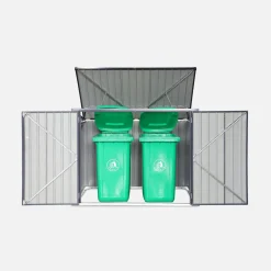 Mülltonnenbox 1,75m² aus verzinktem Stahl