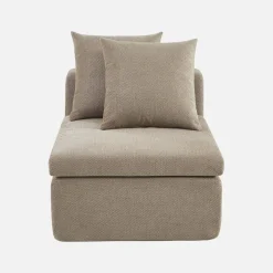 Modularer Sessel mit Chenille-Bezug 1-Sitzer