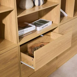 Modulares Regal Holzdekor 9 Elemente