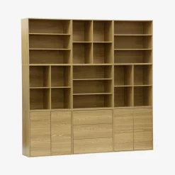 Modulares Regal Holzdekor 9 Elemente