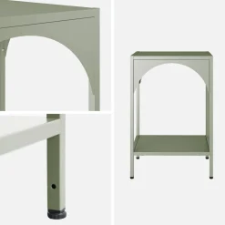 Nachttisch, Industrieller Beistelltisch
