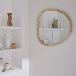 Organischer Spiegel aus Tannenholz 75 cm