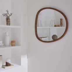 Organischer Spiegel aus Tannenholz 75 cm