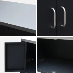 Outdoor-Küche aus Stahl L80 cm