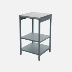 Outdoor-Küche aus Stahl mit 2 Regalböden L 49 cm