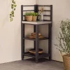 Outdoor-Küchenregal aus Stahl 2 Ablagen B 48,5 cm
