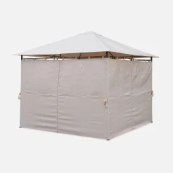 Pavillon 3 x 3 m - Laube mit Vorhängen