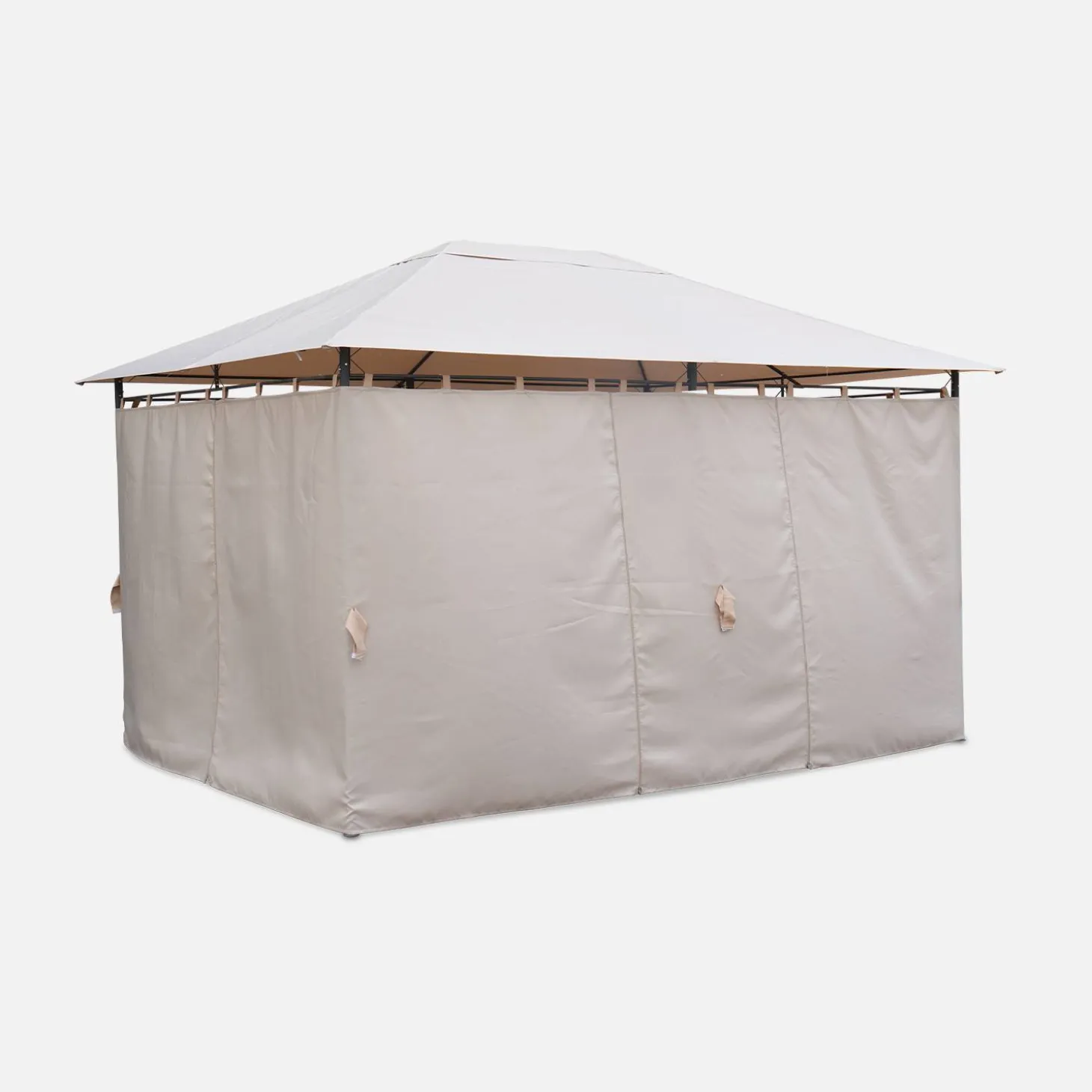Pavillon 3 x 4 m mit Vorhängen