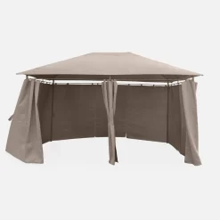 Pavillon 3 x 4 m mit Vorhängen