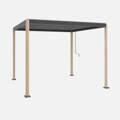 Pergola mit Lamellendach Imperial 3x3m Aluminium und Stahl