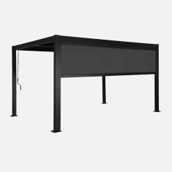 Pergola mit Lamellendach Palace 3x4m + Markise 4m
