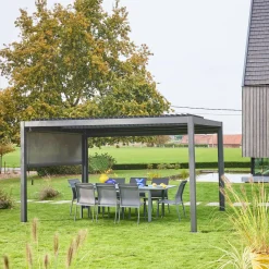 Pergola mit Lamellendach Palace 3x4m + Markise 3m