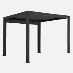 Pergola mit Lamellendach Triomphe 3x3m V2 mit Markise 3m