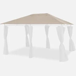 Pergola Tuch Leinwand für Pergola Divio 3x4m