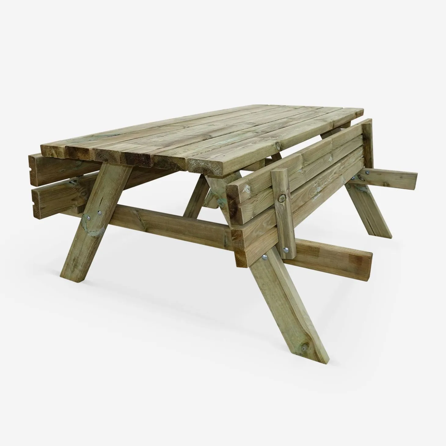 Picknicktisch 180 cm Holz, 6 Personen - PANCHINA
