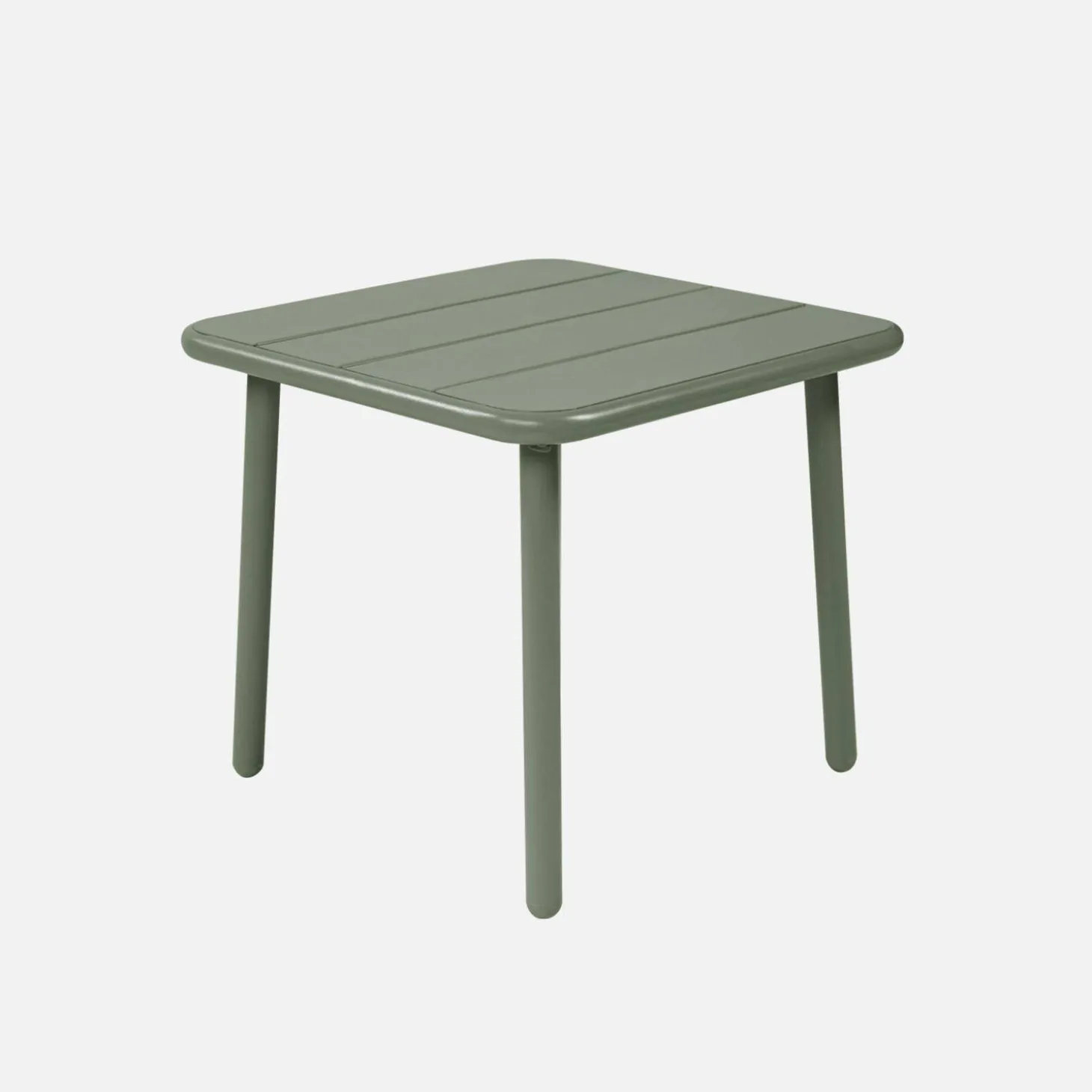 Quadratischer Couchtisch für den Garten aus Stahl