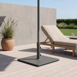 Quadratischer Ständer für geraden Sonnenschirm