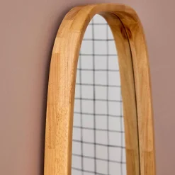 Rechteckiger Spiegel aus Heveaholz
