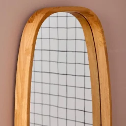 Rechteckiger Spiegel aus Heveaholz