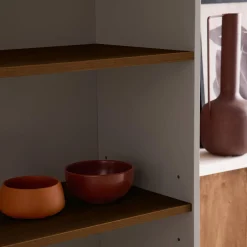 Regal, Bücherregal Metall und Holzdekor mit 6 Ebenen B 80 cm