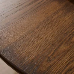 Runder Tisch Heveaholz und Eichenfurnier 4 Plätze